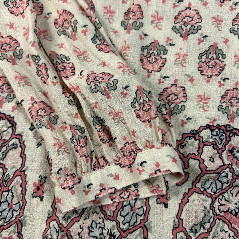 Lucky Brand Floral Print Women's Medium Top - Picture 12 of 12